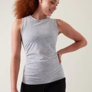 NWT Athleta Foresthill Ascent Seamless Tank, Grey Heather, Size Small